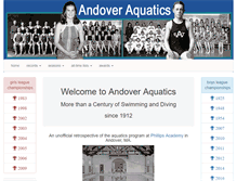 Tablet Screenshot of andoveraquatics.net